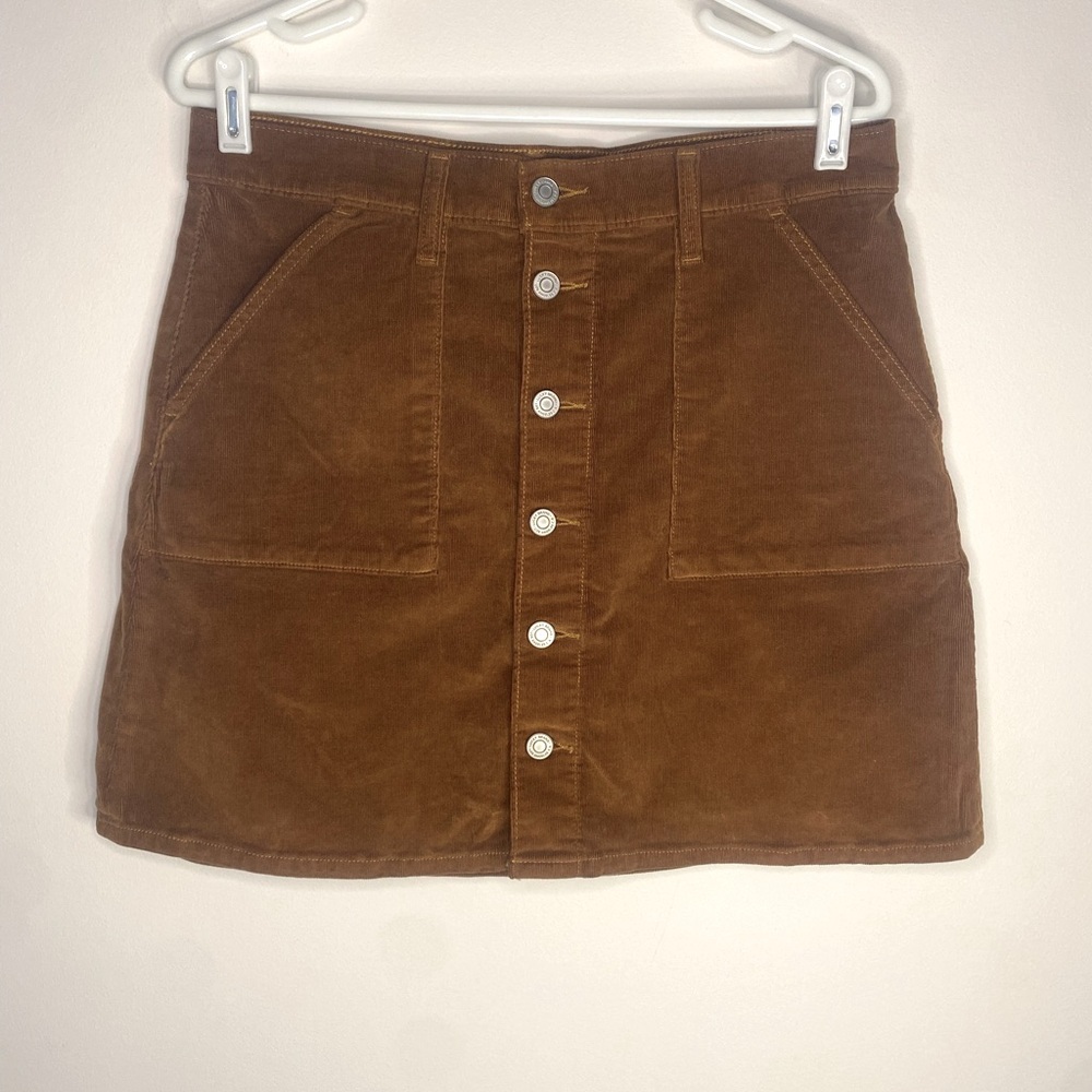 Lucky Brand Brown Midi Skirt